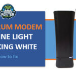 spectrum modem online light white