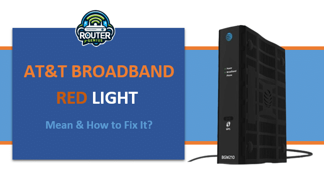 att broadband red light