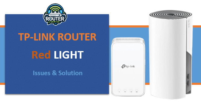 tplink router red light