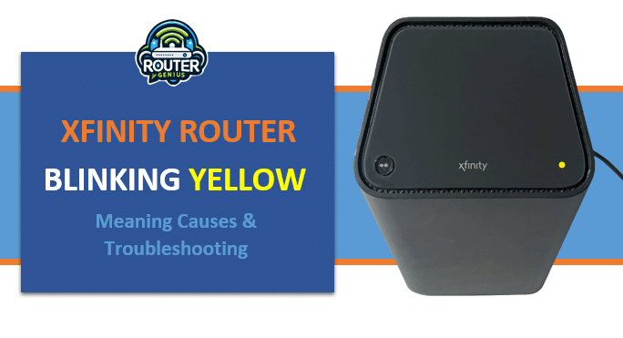 xfinity router blinking yellow