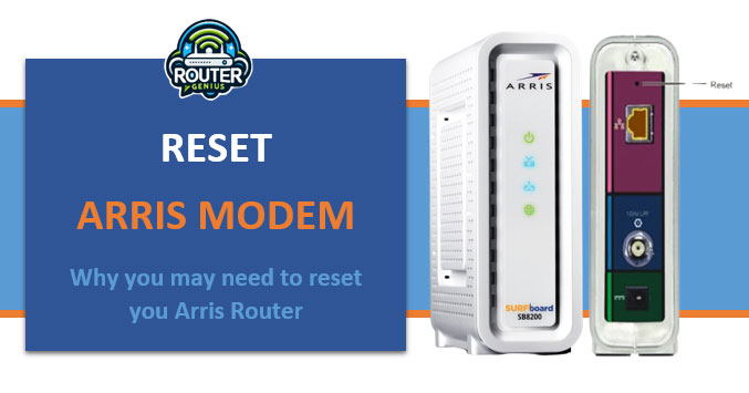 Reset Arris Modem