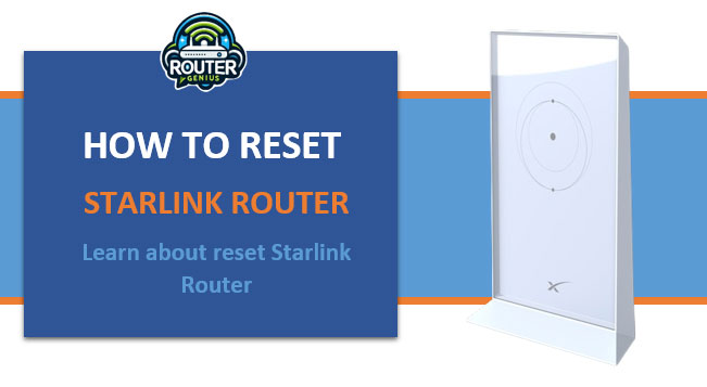 how to reset starlink router