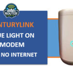 Blue light on modem but no internet Centurylink