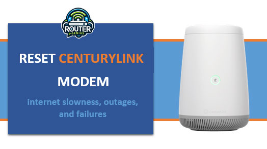 reset centurylink modem