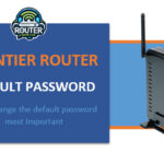 frontier router default password