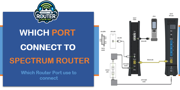 WHICH PORT USE TO CONNECT SPECTRUM ROUTER