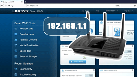 linksys router login