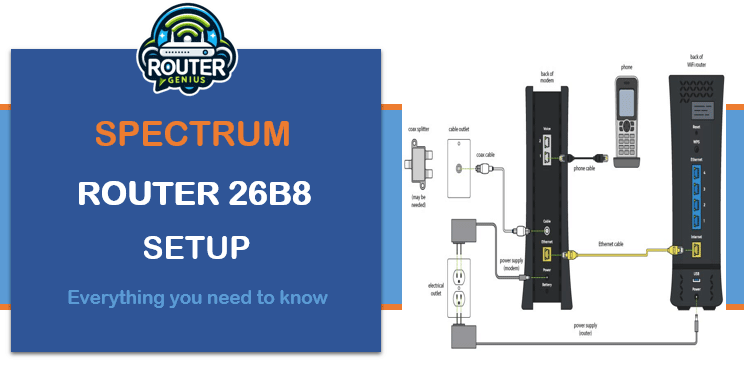 Spectrum Router 26b8 setup